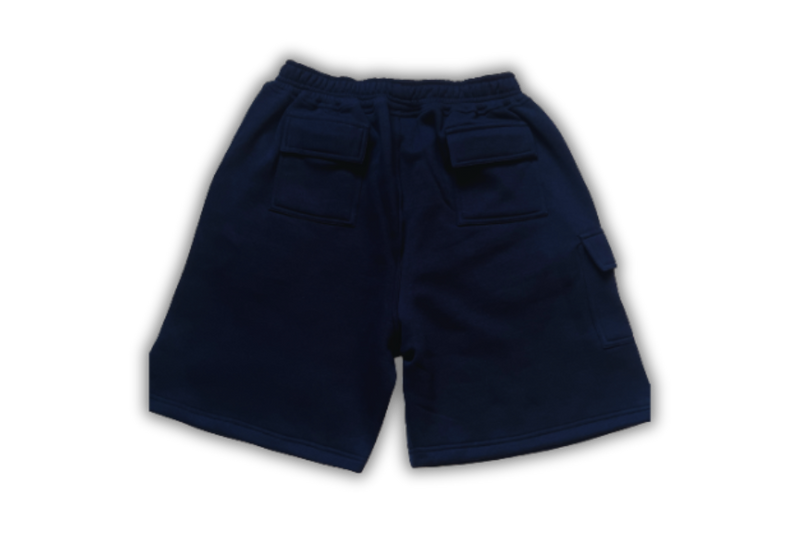 Navy Blue Chenille T-Shirt & Shorts