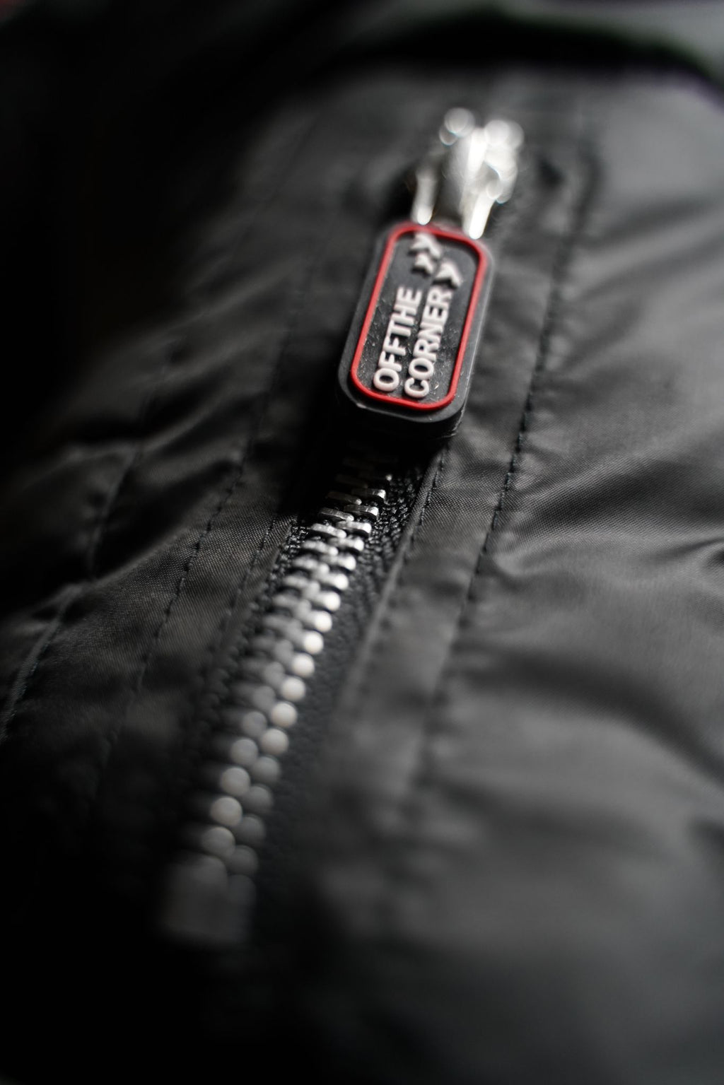 Black & Blood Red Notorious OG' Fitted Puffer