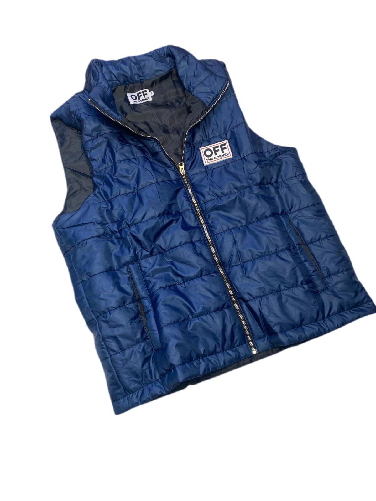 Straight Drop Navy Blue Gilet